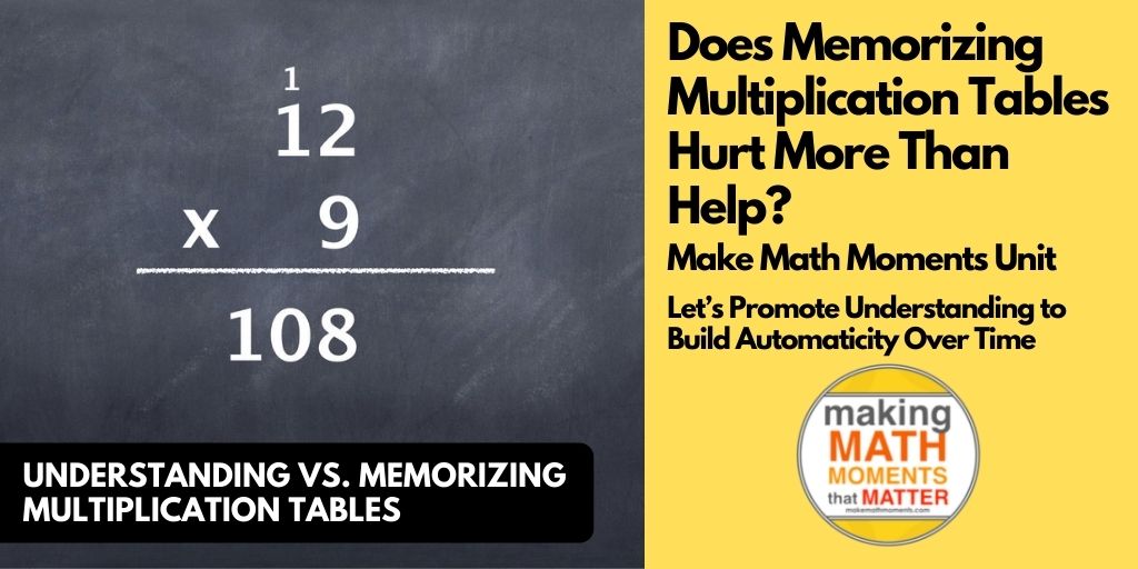 Does Memorizing Multiplication Tables Hurt More Than Help?