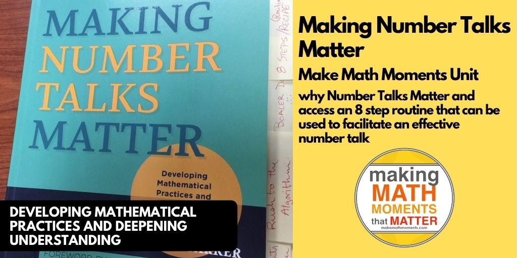 Making Number Talks Matter