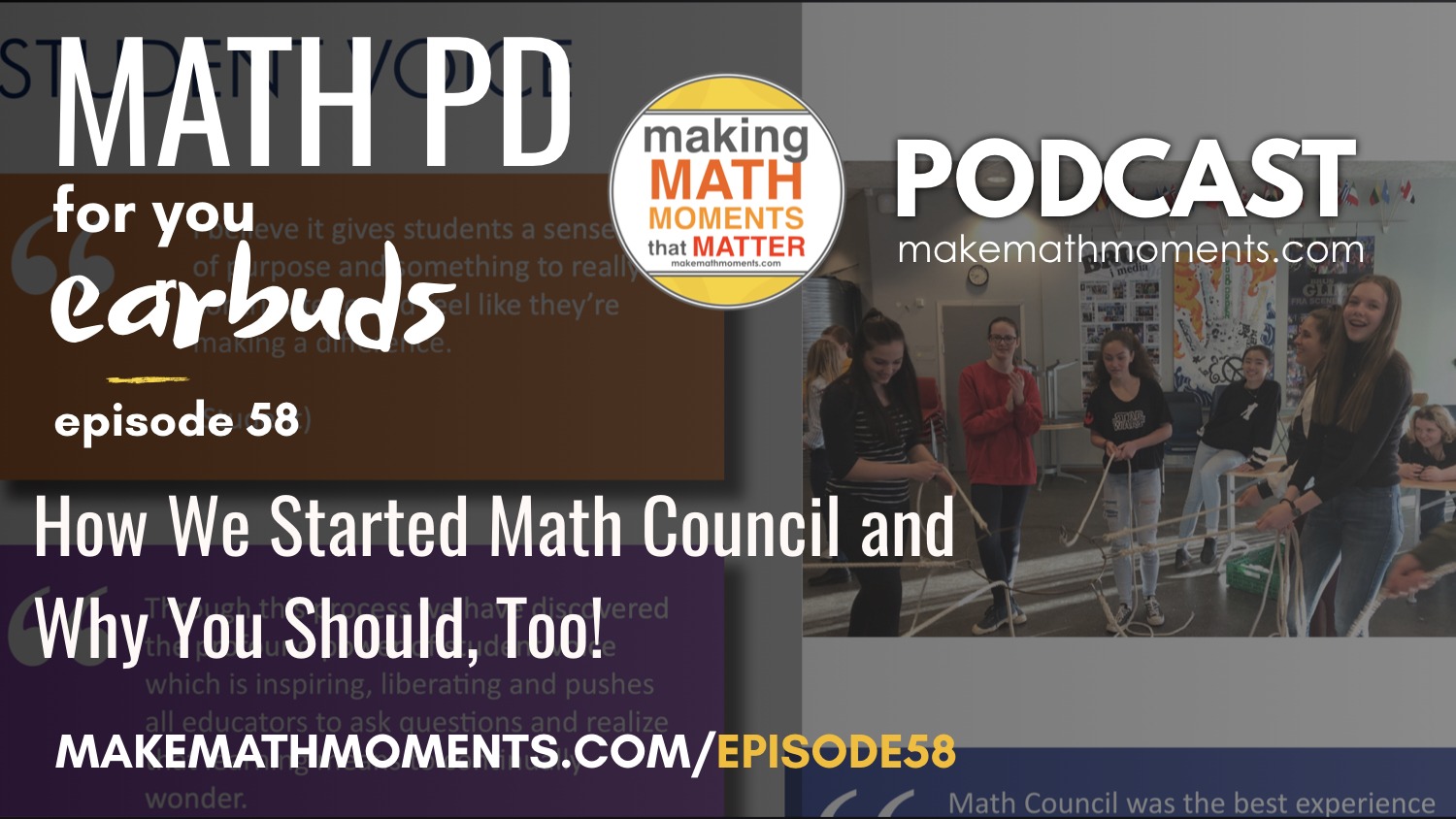 Episode #58: How We Started Math Council and Why You Should, Too!