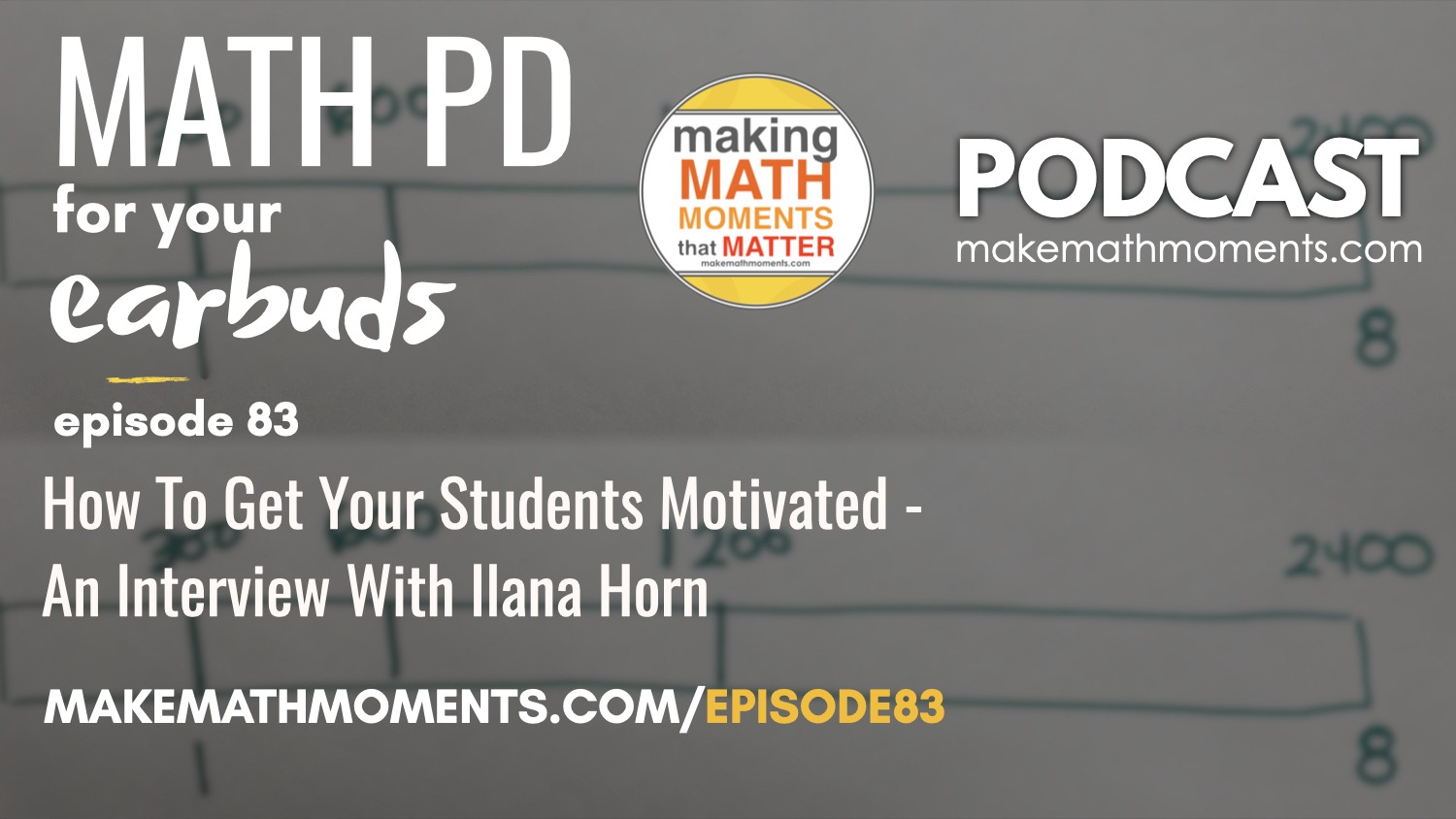 Episode #83: How To Get Your Students Motivated – An Interview With Ilana Horn