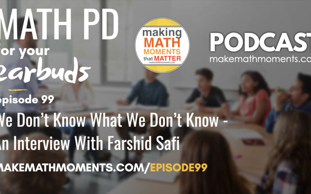 Episode #99: We Don’t Know What We Don’t Know – An Interview With Farshid Safi