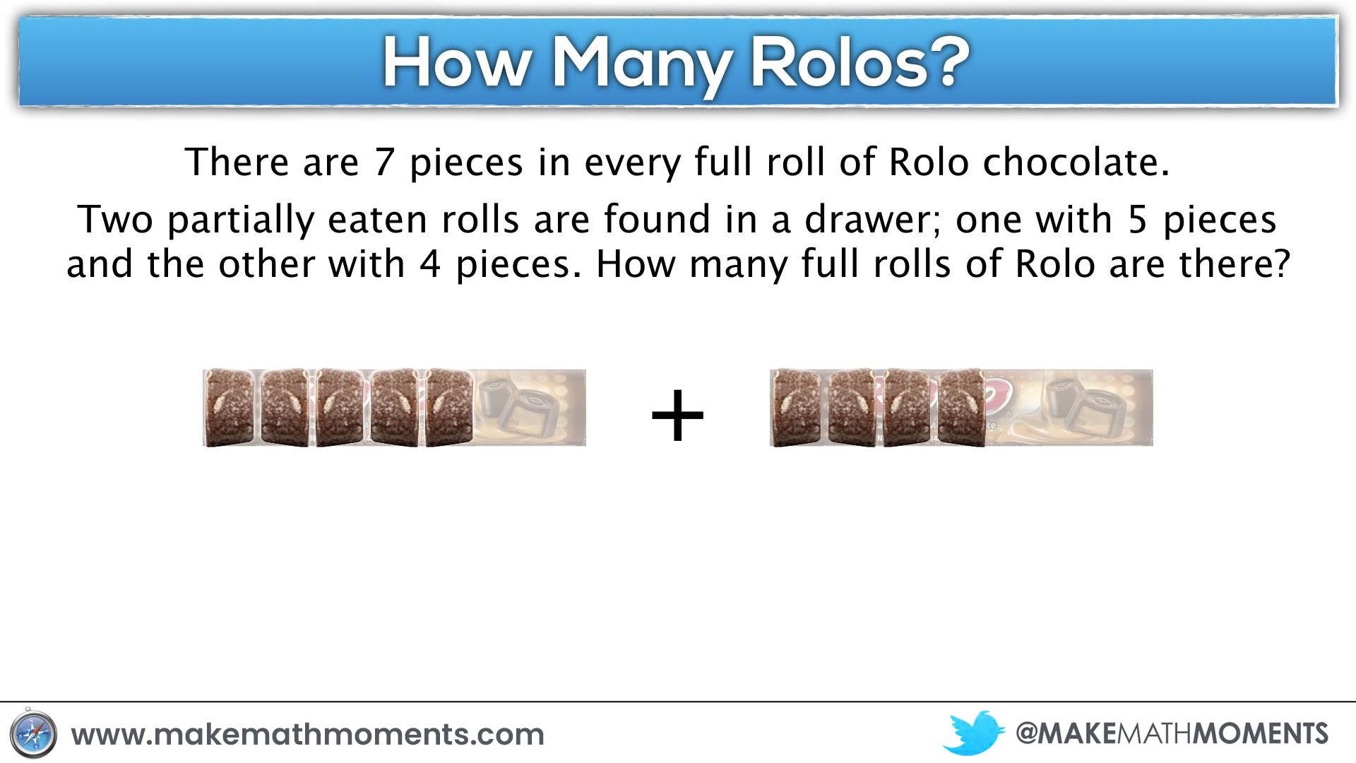 Fraction as Operator - How Many Rolos - Adding Rolo Fractions