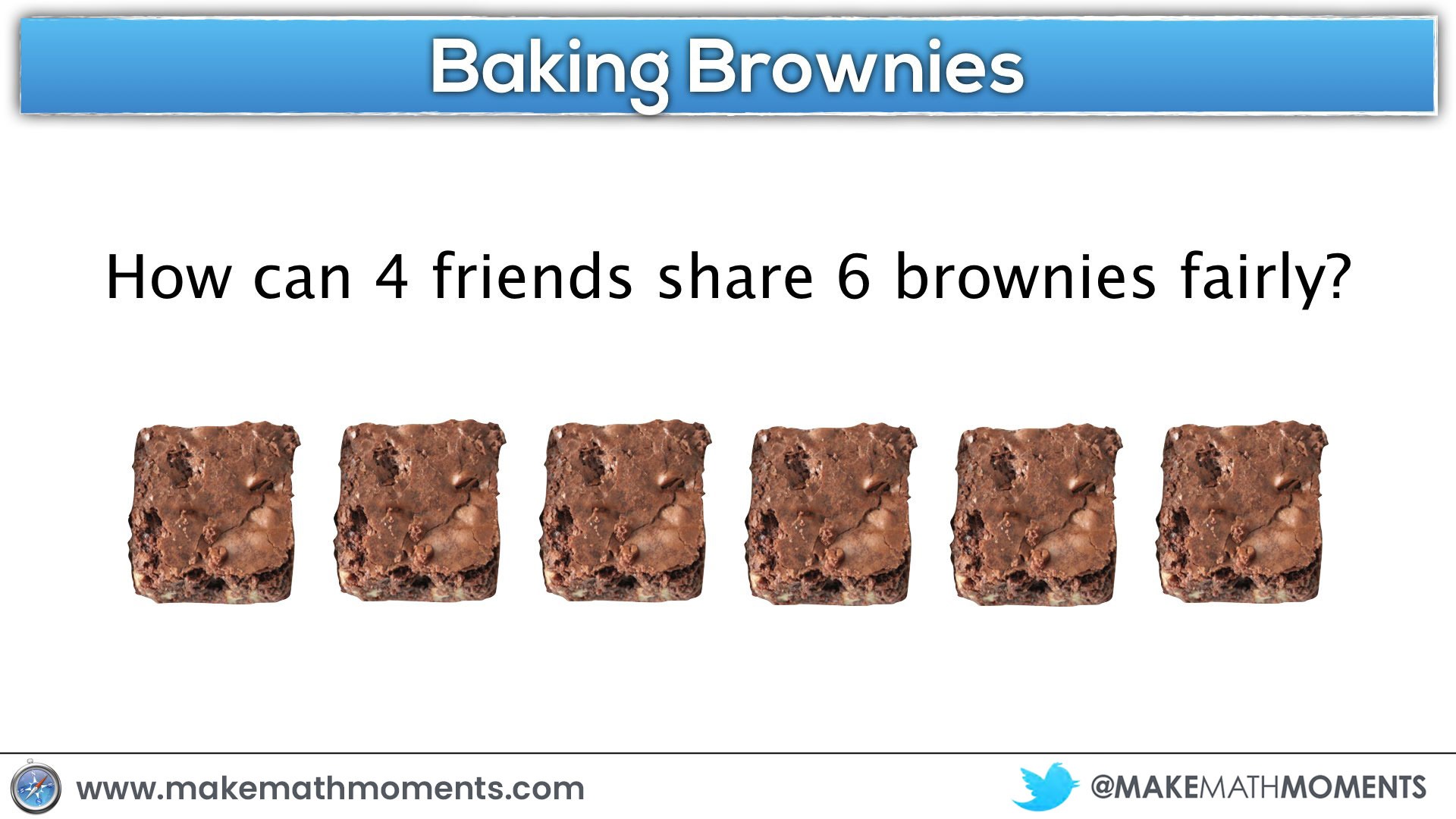 Fraction as Quotient - Baking Brownies Question