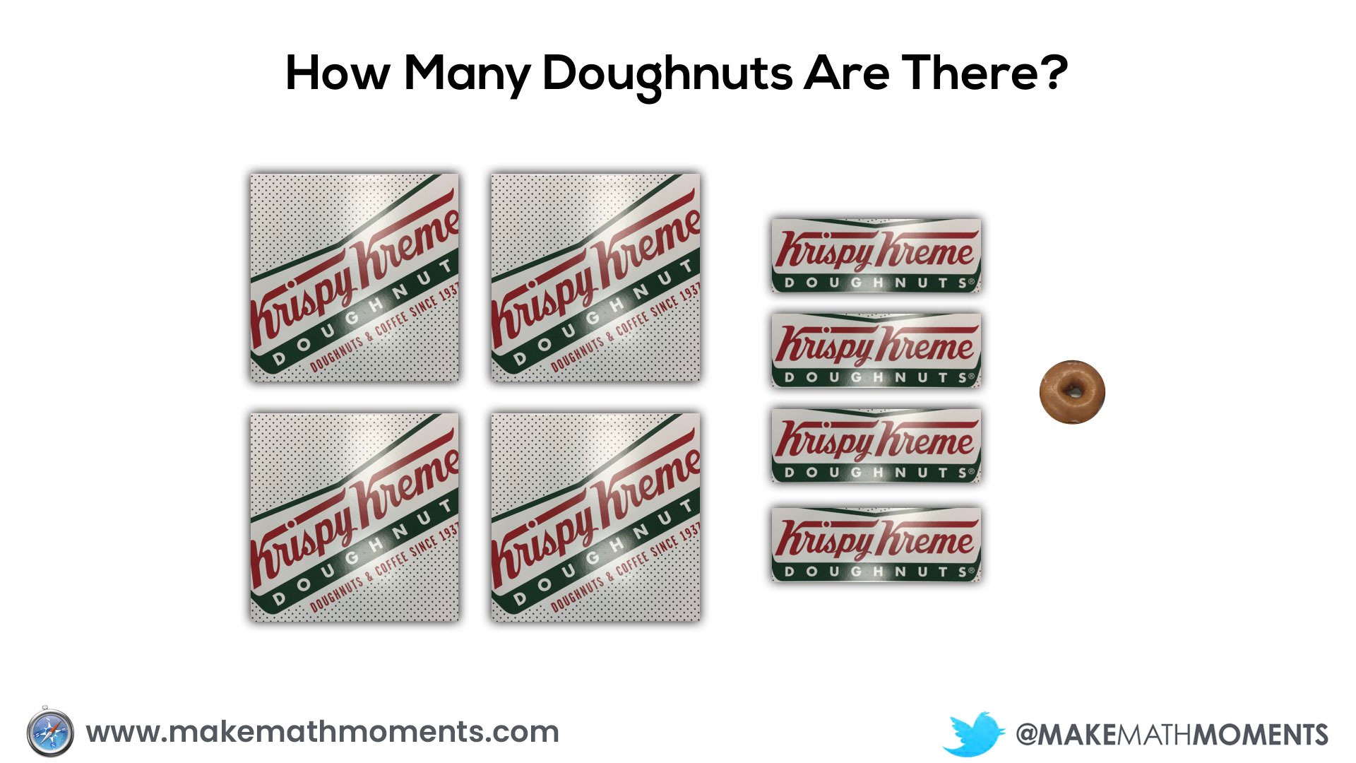 How many doughnuts squares strips and a single doughnut
