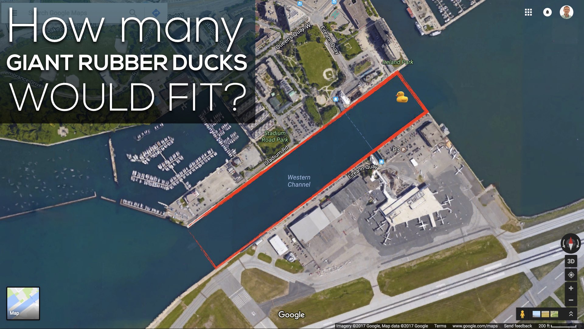 How many Giant Rubber Ducks Would Fit?