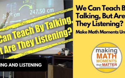 We Can Teach By Talking, But Are They Listening?