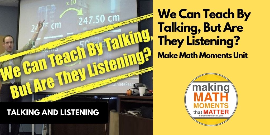 We Can Teach By Talking, But Are They Listening?
