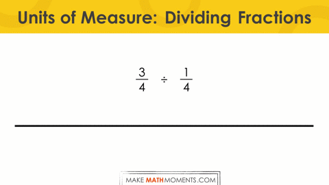 Why The Unit of Measure Matters.088 Units of Measure Dividing a Fraction By A Fraction Quotative Division