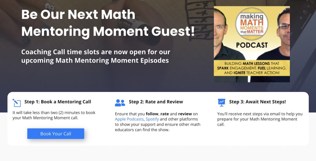 Book Your Math Mentoring Moment Coaching Call